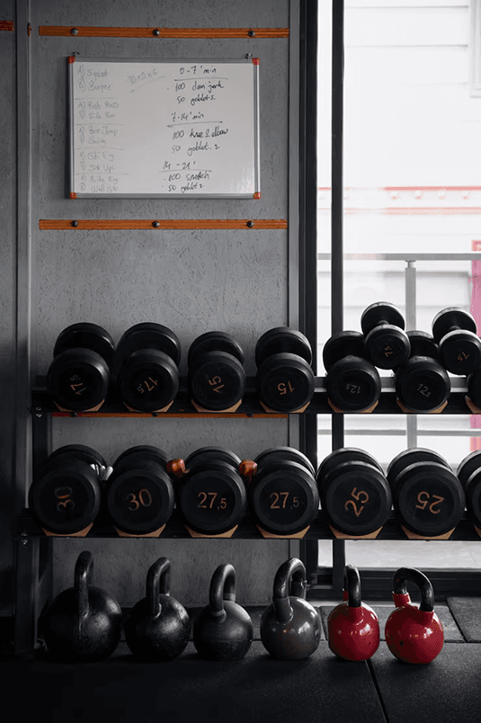 DUMBBELL BARS AND RACK